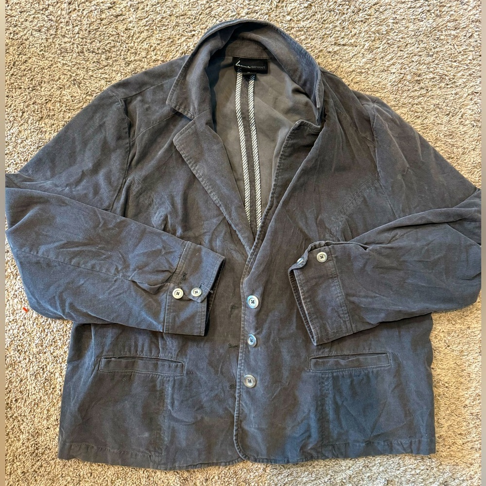 Lane Bryant grey corduroy blazer - size 28